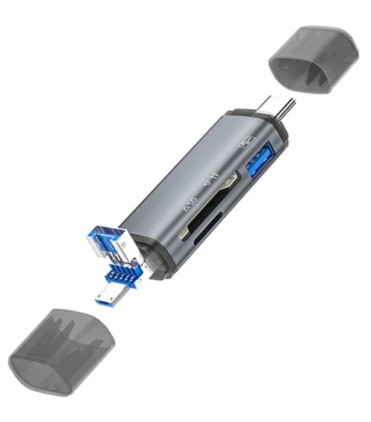 ZR286 Ads307 3 In 1 Type-C Card Reader ürün görseli 1