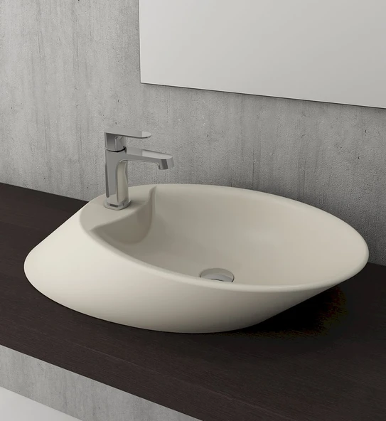 Bocchi 1021-007-0126 Vessel Bataryalı Çanak Lavabo 72 cm Yasemin ürün görseli 1