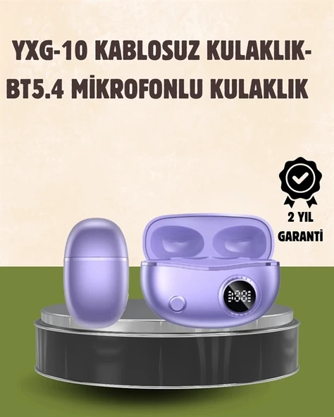 YXG10 Kablosuz Kulaklık – Bluetooth 5.4, Dokunmatik, LED Ekranlı Şarj Kutusu P125404S1710 ürün görseli 1