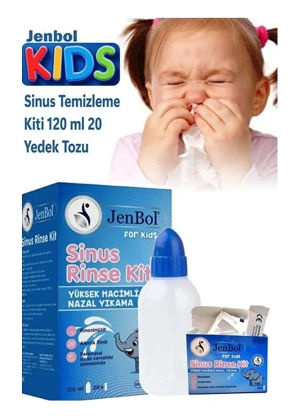 Jenbol Sinüs Rinse Nazal Yıkama Kit For Kids 120 ml 20 Poşet ürün görseli 1
