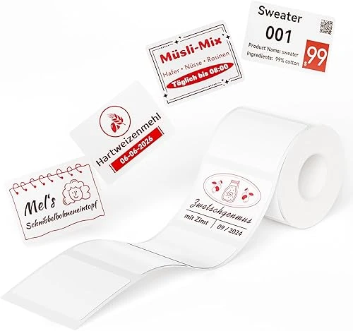 Niimbot T50X30MM 230 Adet Kırmızı&Siyah Çift Renk Etiket (B21PRO) ürün görseli 1