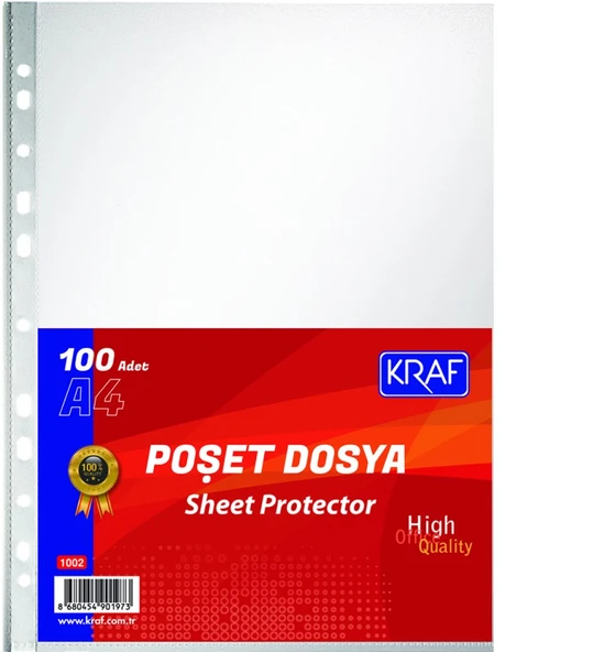 Kraf Şeffaf Poşet Dosya  5 Paket ürün görseli 1