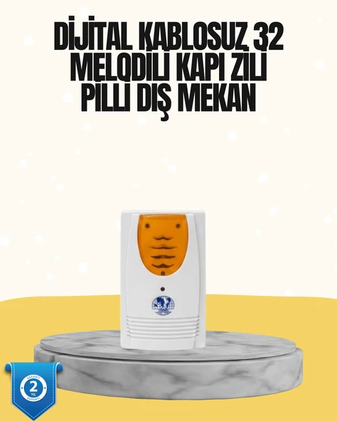 Kablosuz Kapı Zili Düzenli ve Konforlu Yaşam Alanları İçin ürün görseli 1