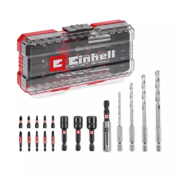 Einhell S-CASE 18 Parça Darbeye Dayanıklı Vidalama Uç Seti 49108709 ürün görseli 1