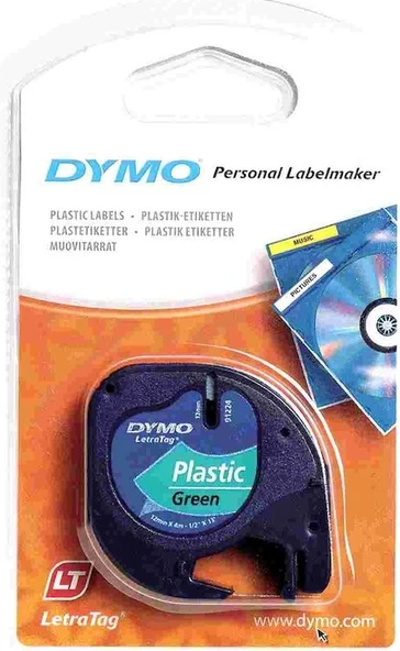 Dymo Letratag Plastik Etiket Yeşil Orijinal 59425 - 1 Adet ( Plastik Yeşil ) ürün görseli 1