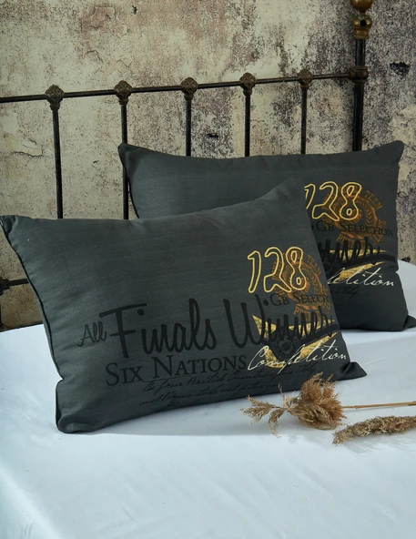 Komfort Home Baskılı Pamuklu Silikon Dolgulu Yastık 50x70 CM /2 Adet ürün görseli 1