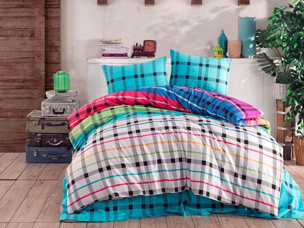 Komfort Home Tek Kişilik Ranforce Nevresim Takımı (Bienline) ürün görseli 1