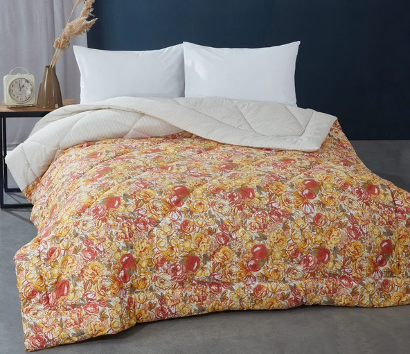 Komfort Home Çift Kişilik PolyCotton Yorgan + 2 Yastık / V15 ürün görseli 1