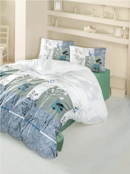 Komfort Home Tek Kişilik Ranforce Nevresim Takımı (Erva Yeşil) ürün görseli 1