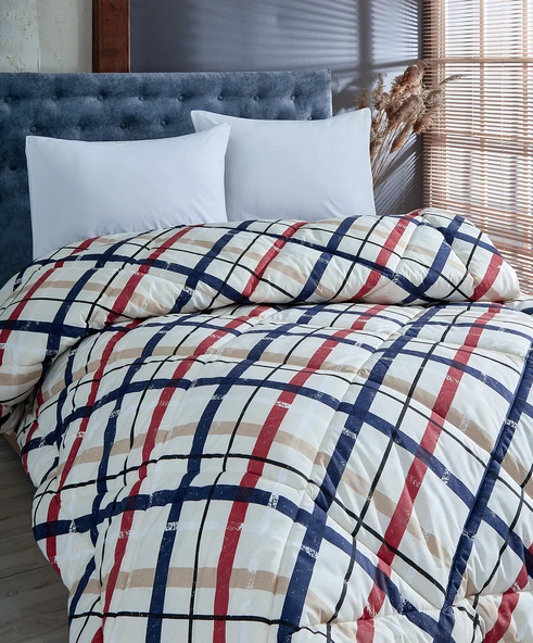 Komfort Home Çift Kişilik Baskılı Pamuklu Silikon Yorgan 195x215 CM ürün görseli 1