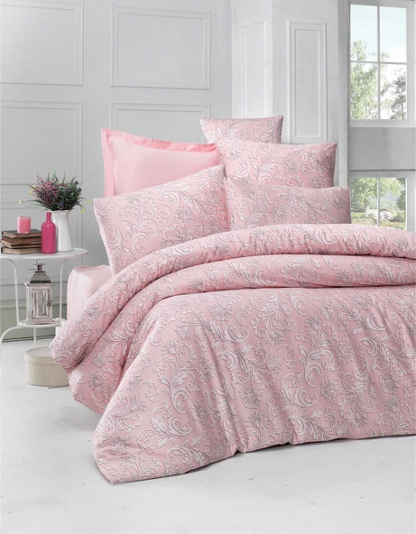 Komfort Home Tek Kişilik Exclusive Deluxe Saten Nevresim Takımı (Powder) ürün görseli 1