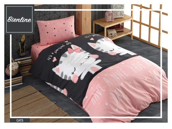 Komfort Home Genç Ranforce Nevresim Takımı  / Cats ürün görseli 1