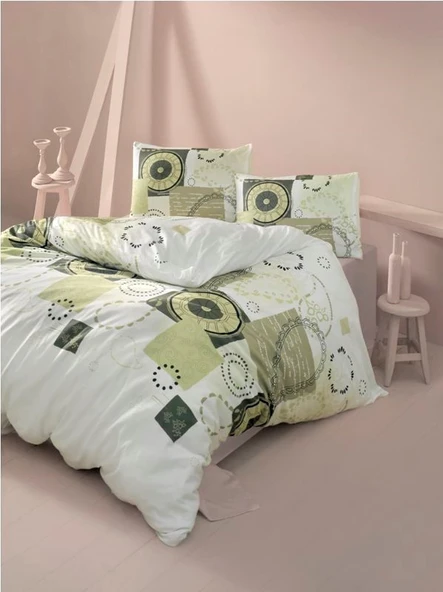 Komfort Home Tek Kişilik Ranforce Nevresim Takımı (Sıla Yeşil) ürün görseli 1