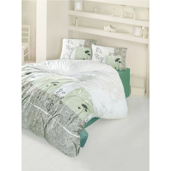 Komfort Home Tek Kişilik Ranforce Nevresim Takımı (Erva Bej) ürün görseli 1
