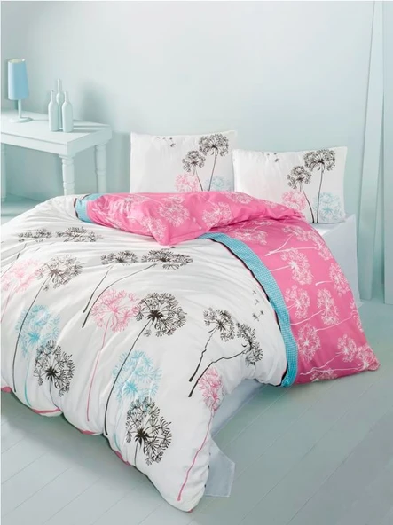 Komfort Home Tek Kişilik Ranforce Nevresim Takımı (Suna Pembe) ürün görseli 1