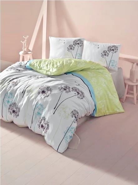 Komfort Home Tek Kişilik Ranforce Nevresim Takımı (Suna Yeşil) ürün görseli 1