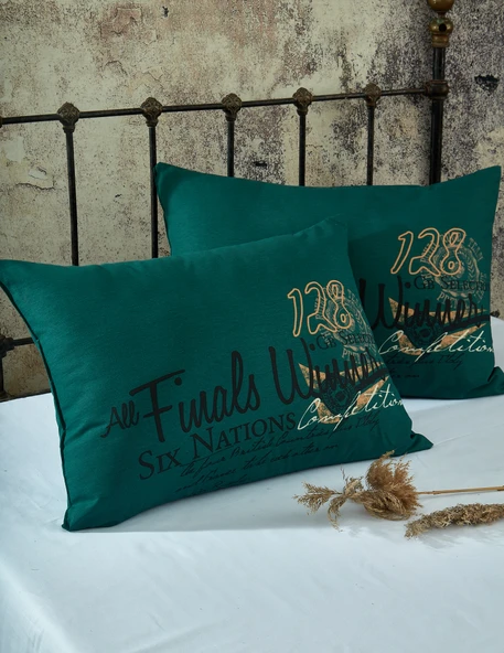 Komfort Home Baskılı Pamuklu Silikon Dolgulu Yastık 50x70 CM /2 Adet ürün görseli 1