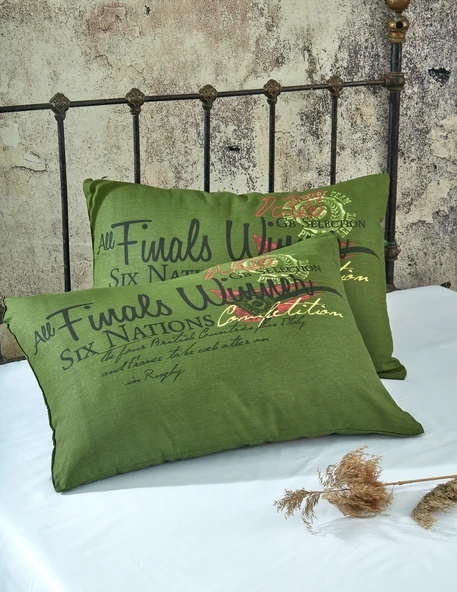 Komfort Home Baskılı Pamuklu Silikon Dolgulu Yastık 50x70 CM /1 Adet ürün görseli 1