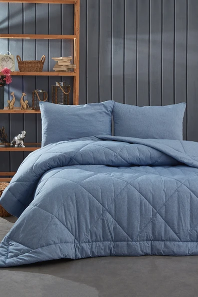 Komfort Home Çift Kişilik %100 Pamuk Kumaş Silikon Dolgulu Yorgan /G5 ürün görseli 1