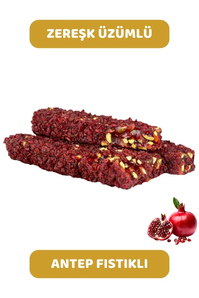 Zereşk Üzümü Kaplı Antep Fıstıklı Nar Aromalı Kral Lokum ürün görseli 1