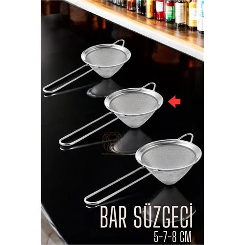 Bar Süzgeci Bar Strainer 3 Boy Set 5 7 8 cm ürün görseli 1