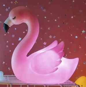 Led Işıklı Flamingo Masa Lambası ürün görseli 1