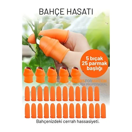 30 Parça Premium Pratik Bahçe Hasat Seti: Paslanmaz Çelik Başparmak Kesici Parmak Koruyucu ürün görseli 1