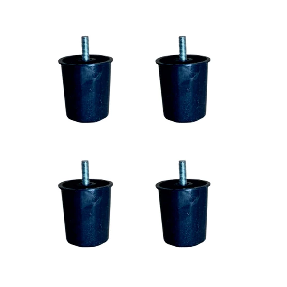 Baza Plastik Ayak - 58MM - Siyah M.8  HKS276 - 4 Adet ürün görseli 1