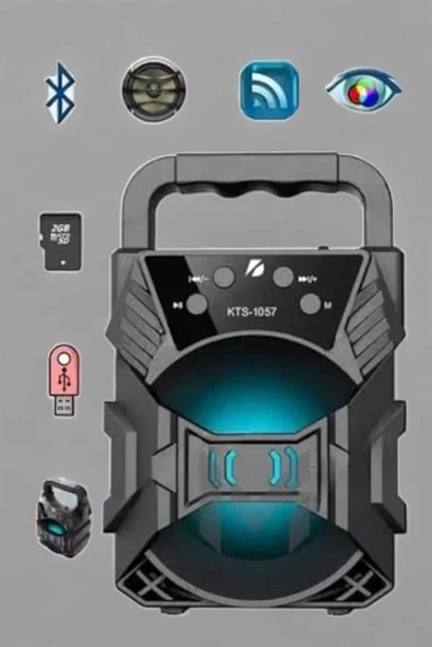 Yüksek Performanslı Bluetooth Hoparlör Kablosuz Taşınabilir P126712S7005 ürün görseli 1