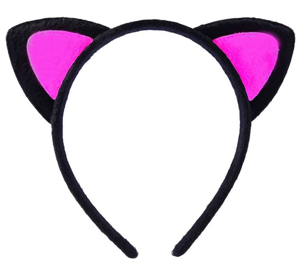 Sevimli Kedi Kulak Pofuduk Kedi Taç Şeker Pembe ürün görseli 1