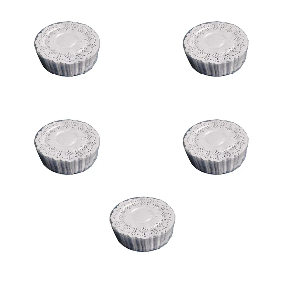 Dantel Kağıt Bardak Altlığı - Beyaz - 9 Cm. - 500 Adetlik 5 Paket - 2500 Adet ürün görseli 1