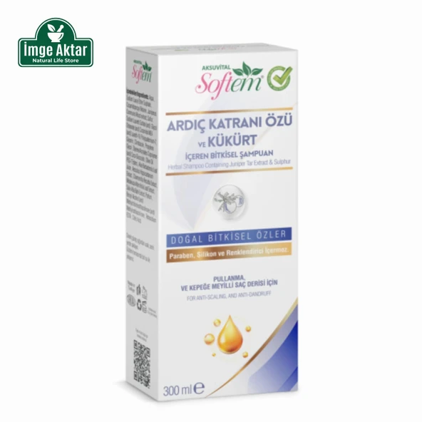 Softem Ardıç Katranı Özü ve Kükürt Bitkisel Şampuan 300 ml ürün görseli 1