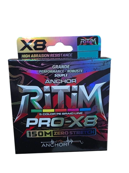 Anchor Ritim X8 pe Multicolor 150 mt 0,13mm İp Misina ürün görseli 1