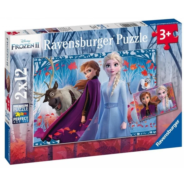 Ravensburger 2 Adet 12 Parçalı Puzzle Disney Frozen 2 Ravensburger 3 Yaş ve Üzeri Çocuk Yapbozları Serisi ürün görseli 1