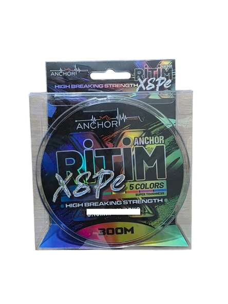Anchor Ritim X8 pe Multicolor 300 mt 0,08mm İp Misina ürün görseli 1