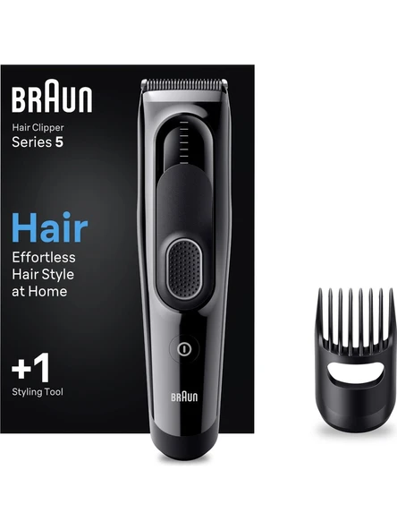 Braun Series 5 HC5310, Erkekler İçin 9 Uzunluk Ayarına Sahip Saç Kesme Makinesi ürün görseli 1