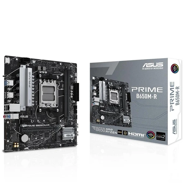 Asus Prime B650M-R 7200MHz (OC) DDR5 Soket AM5 M.2 HDMI mATX Anakart ürün görseli 1