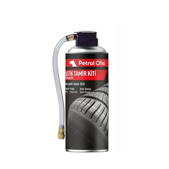 Petrol Ofisi Lastik Tamir Kiti, Pratik Kullanım, Hızlı Sonuç, 450 ml ürün görseli 1