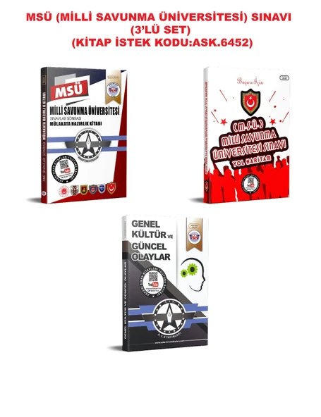 MSÜ Sınavına Hazırlık Kitapları (3’lü Set) ürün görseli 1