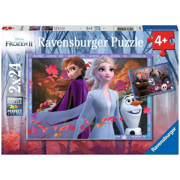 Ravensburger 2 Adet 24 Parçalı Puzzle Disney Frozen 2 Elsa Anna Ravensburger 4 Yaş ve Üzeri Çocuk Yapbozları Serisi ürün görseli 1