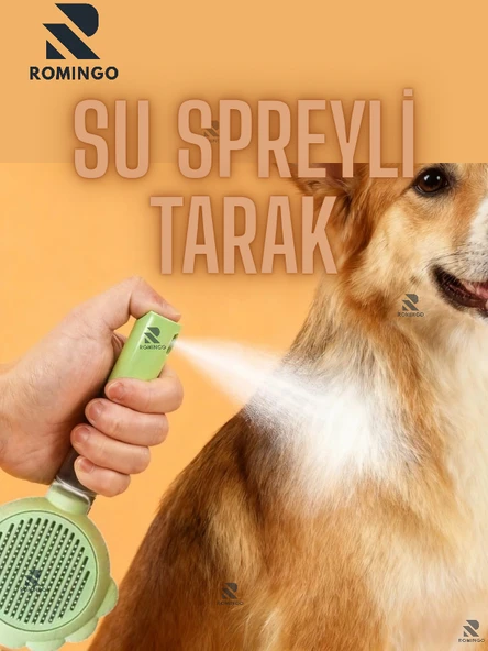 Su Spreyli Tarak Kedi Tarağı Köpek Tarağı Kedi Tüy Toplama Köpek Tüy Toplama Kedi Masaj Tarağı ürün görseli 1