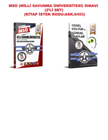 MSÜ Sınavına Hazırlık Kitapları (2’li Set) ürün görseli 1