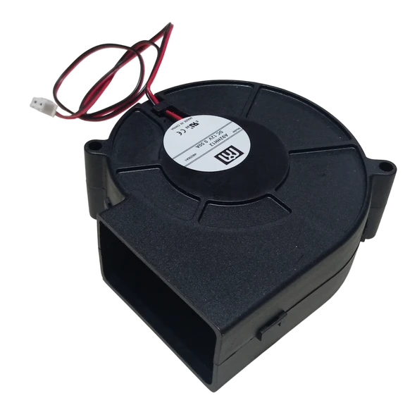 A92HH12 DC 12V 0.5A 6W 2P Salyangoz Fan 12V 97x94x33mm 30cm Kablolu ürün görseli 1