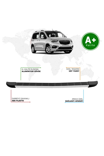 Opel Combo Arka Basamak Kısa Şasi 2019 Model ve Sonrası S-Line ürün görseli 1