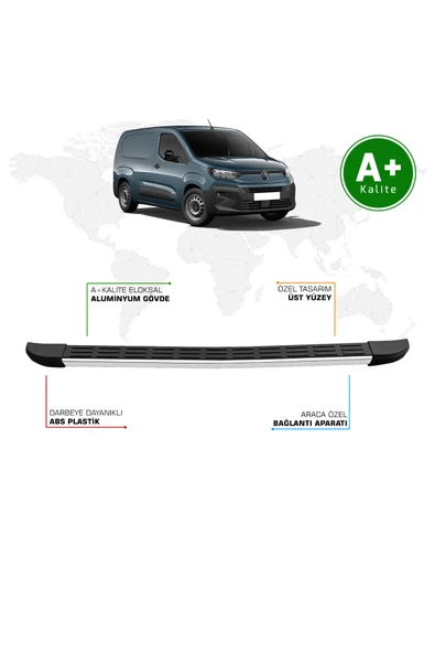 Citroen Berlingo Panelvan Arka Basamak Uzun Şasi 2024 Model ve Sonrası S-Line ürün görseli 1