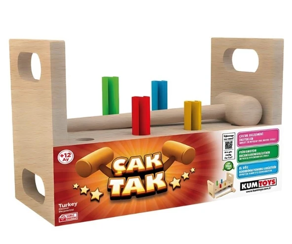 Kumtoys Tak Çak Oyunu Eğitici Oyuncak ürün görseli 1