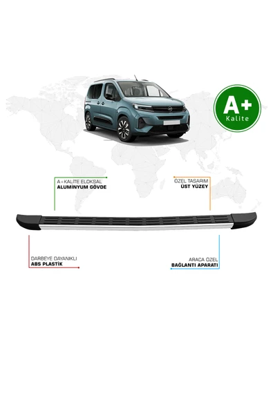 Opel Combo Arka Basamak Kısa Şasi 2024 Model ve Sonrası S-Line ürün görseli 1