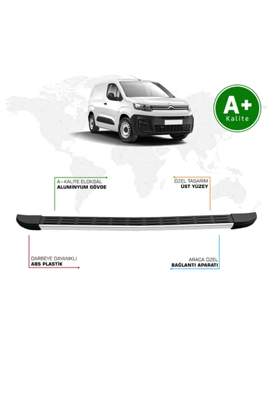 Citroen Berlingo Panelvan Arka Basamak Uzun Şasi 2019 Model ve Sonrası S-Line ürün görseli 1
