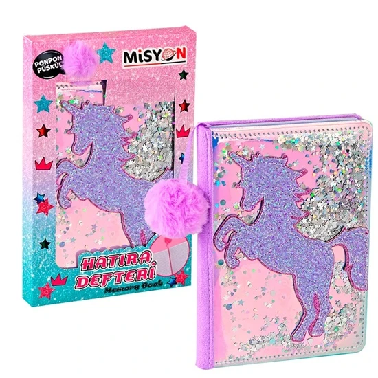 Misyon Unicorn Püsküllü Hatıra Defteri Msy-5637 ürün görseli 1