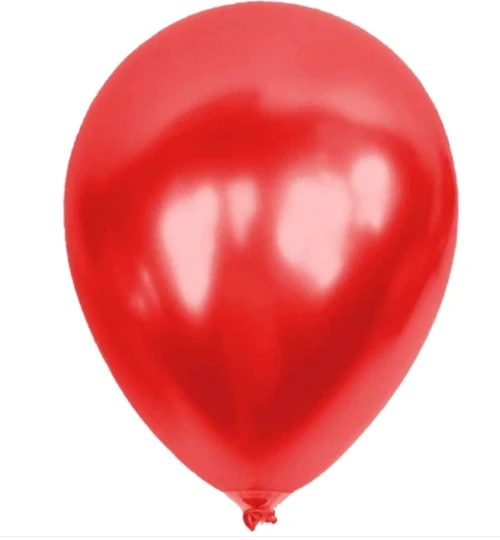 Balon Metalik Kırmızı Balon - 10 adet ürün görseli 1